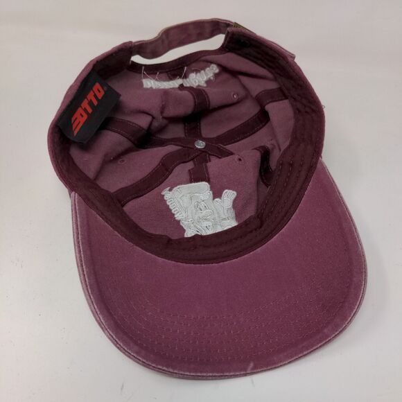 Otto Men's Slideback Hat Red Burgundy Woodsy's Pizza Embroidered Logo - Picture 6 of 8
